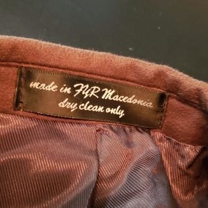 Brown suede dress jacket